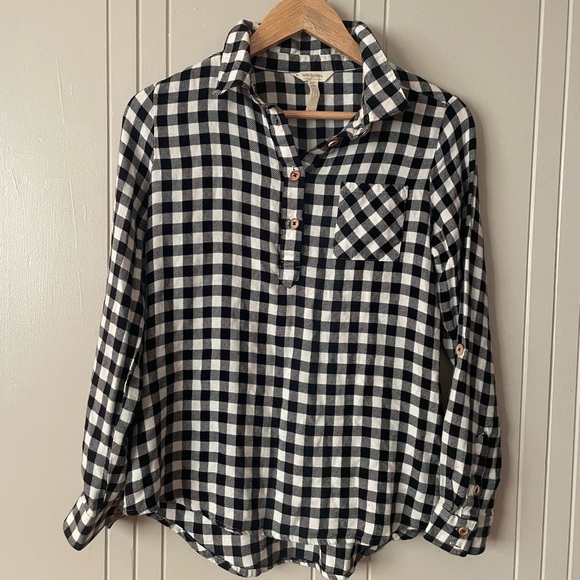 Matilda Jane with Joanna Gaines Flannel Pop Over Shirt size Small - Picture 1 of 4